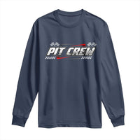 Pit Crew Long Sleeve Shirt Race Car Family Racing Birthday Parties - Wonder Print Shop