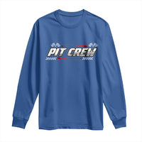 Pit Crew Long Sleeve Shirt Race Car Family Racing Birthday Parties - Wonder Print Shop