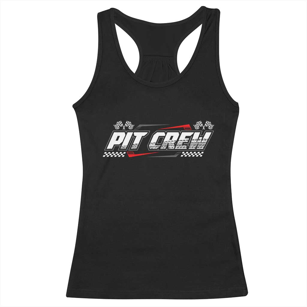 Pit Crew Racerback Tank Top Race Car Family Racing Birthday Parties - Wonder Print Shop