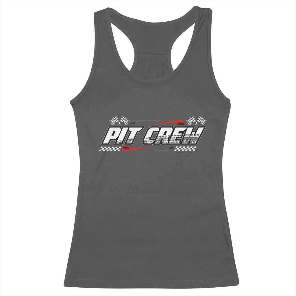 Pit Crew Racerback Tank Top Race Car Family Racing Birthday Parties - Wonder Print Shop