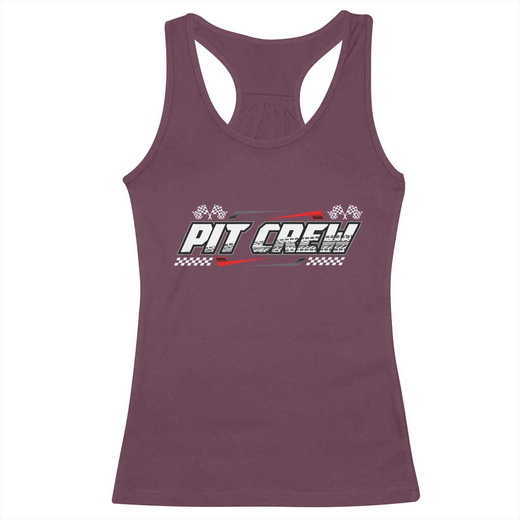 Pit Crew Racerback Tank Top Race Car Family Racing Birthday Parties - Wonder Print Shop