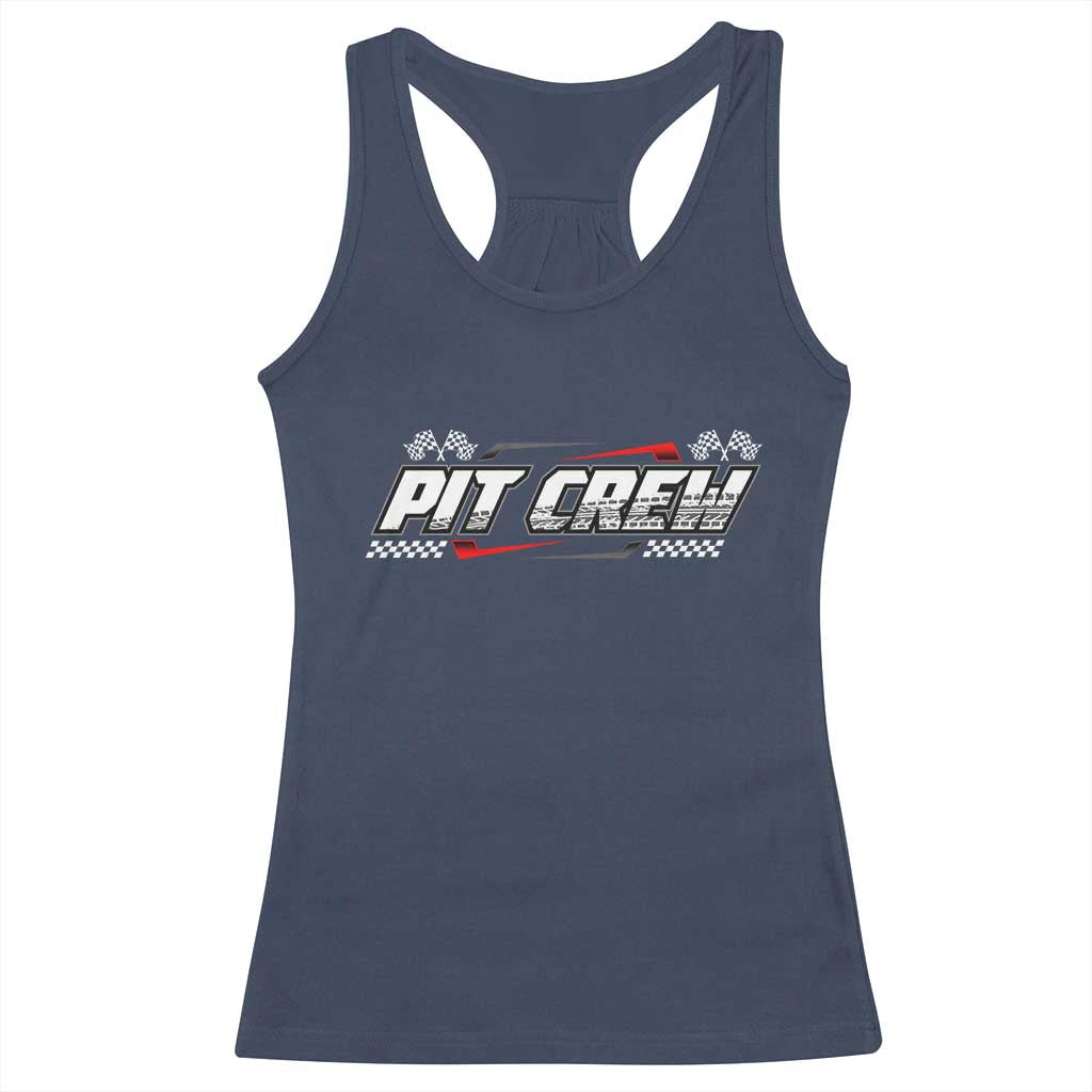 Pit Crew Racerback Tank Top Race Car Family Racing Birthday Parties - Wonder Print Shop