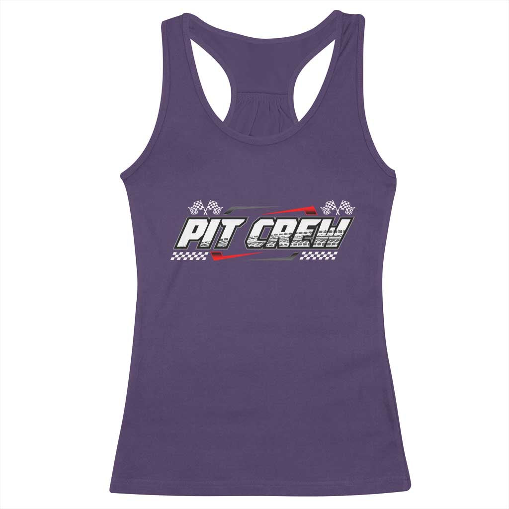 Pit Crew Racerback Tank Top Race Car Family Racing Birthday Parties - Wonder Print Shop