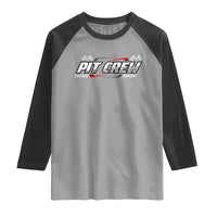 Pit Crew Raglan Shirt Race Car Family Racing Birthday Parties - Wonder Print Shop