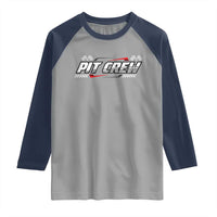 Pit Crew Raglan Shirt Race Car Family Racing Birthday Parties - Wonder Print Shop