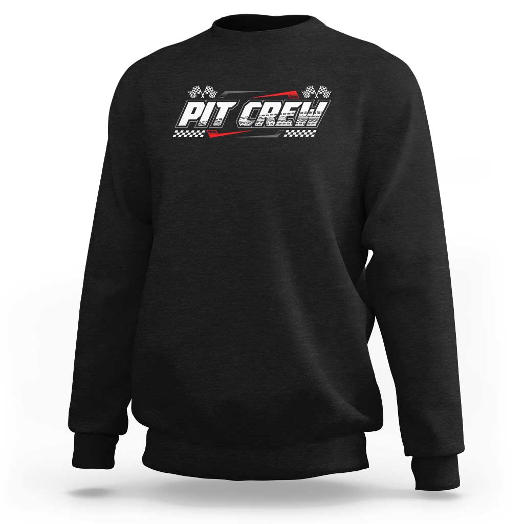 Pit Crew Sweatshirt Race Car Family Racing Birthday Parties - Wonder Print Shop