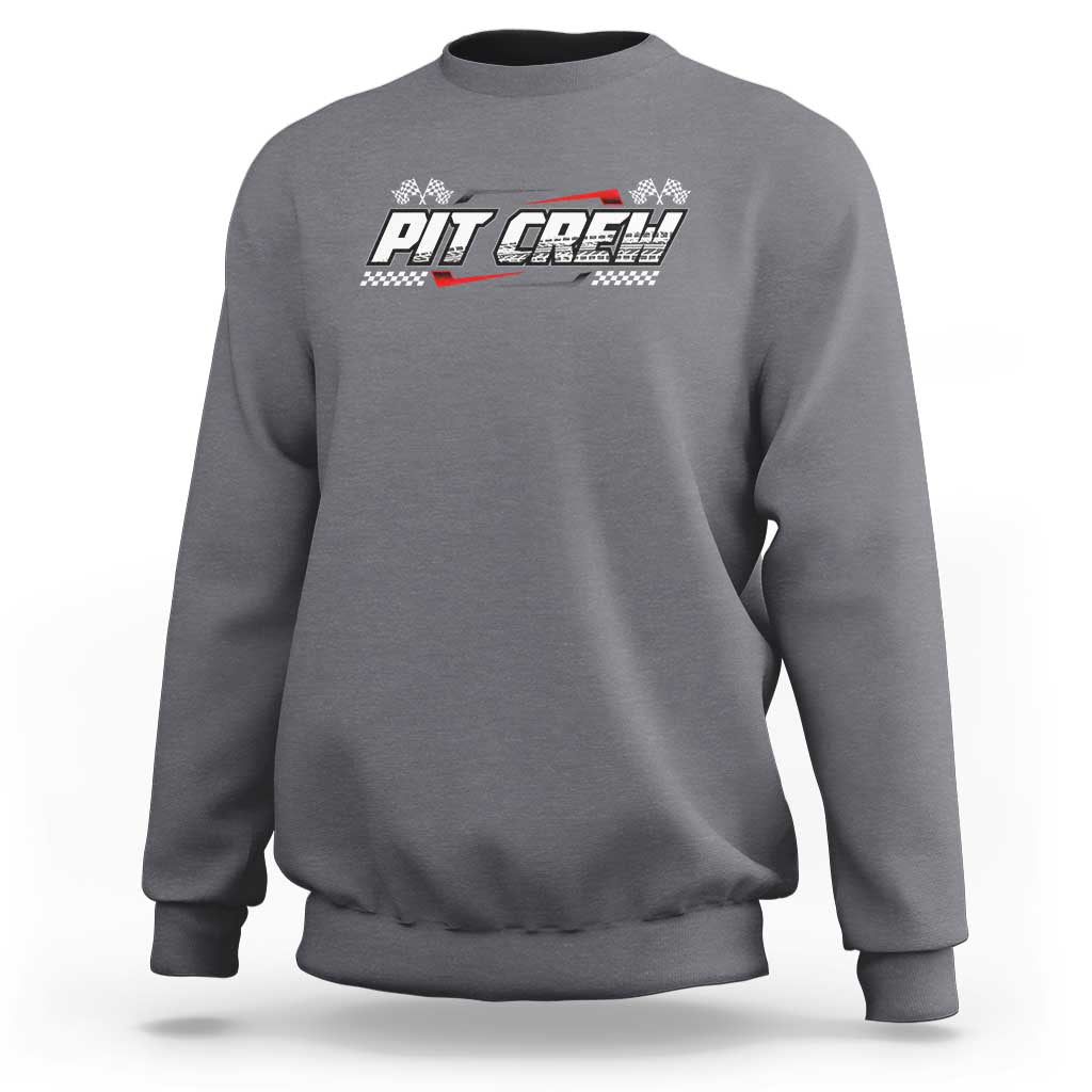 Pit Crew Sweatshirt Race Car Family Racing Birthday Parties - Wonder Print Shop