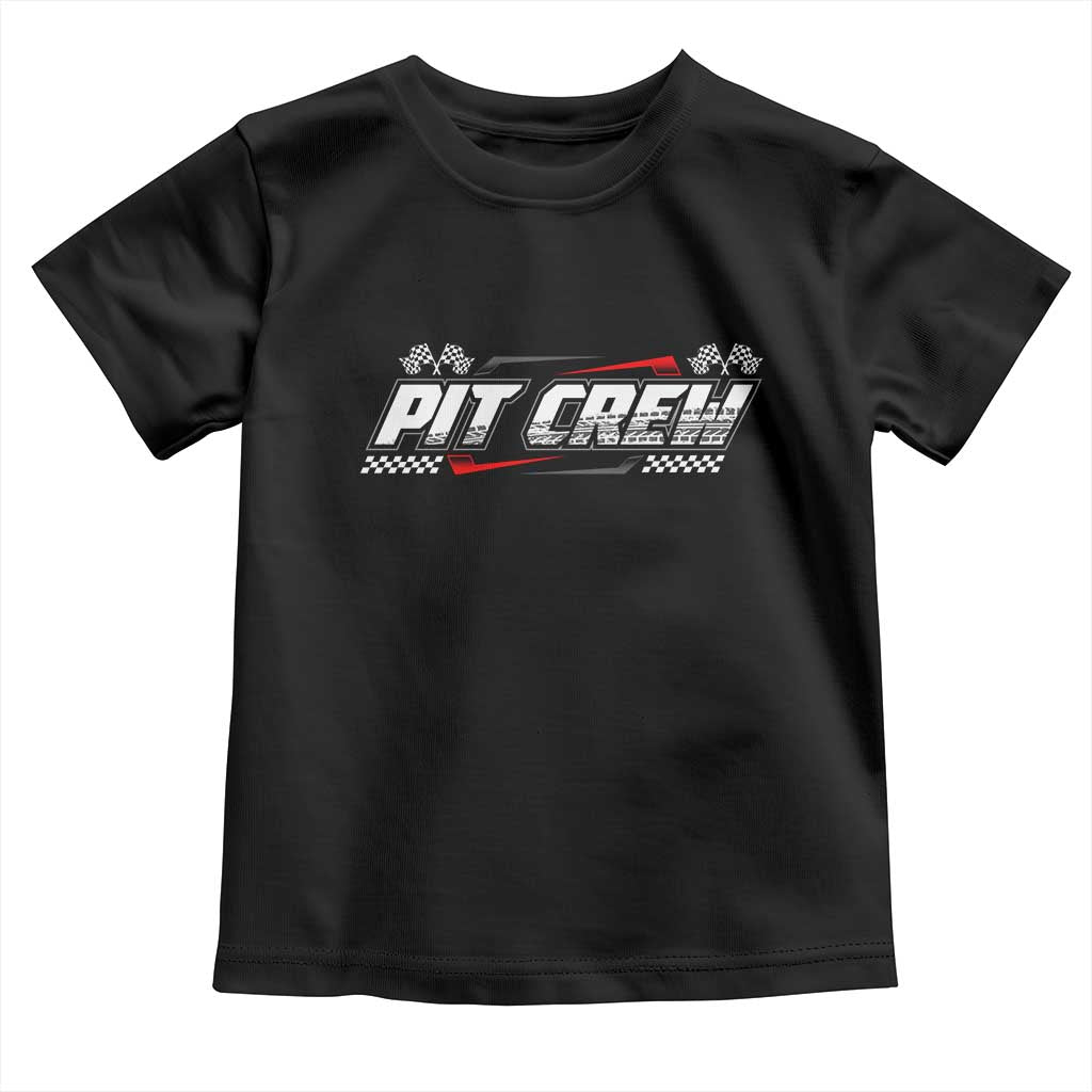 Pit Crew Toddler T Shirt Race Car Family Racing Birthday Parties - Wonder Print Shop