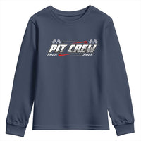 Pit Crew Youth Sweatshirt Race Car Family Racing Birthday Parties - Wonder Print Shop