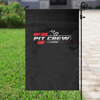 Pit Crew Garden Flag Family Racing Birthday Race Car - Wonder Print Shop