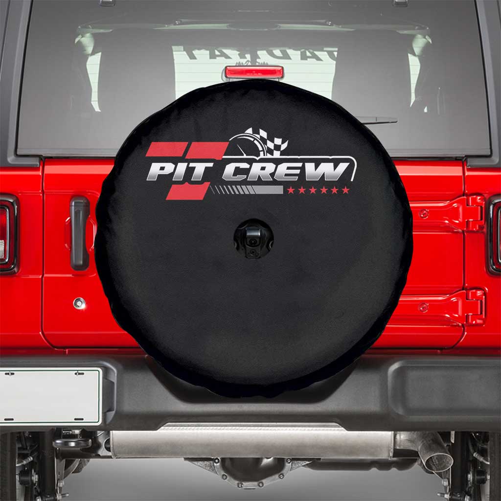Pit Crew Spare Tire Cover Family Racing Birthday Race Car - Wonder Print Shop