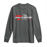 Pit Crew Long Sleeve Shirt Family Racing Birthday Race Car - Wonder Print Shop