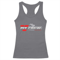 Pit Crew Racerback Tank Top Family Racing Birthday Race Car - Wonder Print Shop
