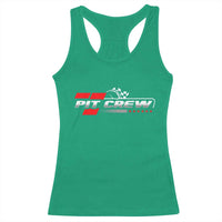 Pit Crew Racerback Tank Top Family Racing Birthday Race Car - Wonder Print Shop