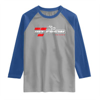 Pit Crew Raglan Shirt Family Racing Birthday Race Car - Wonder Print Shop