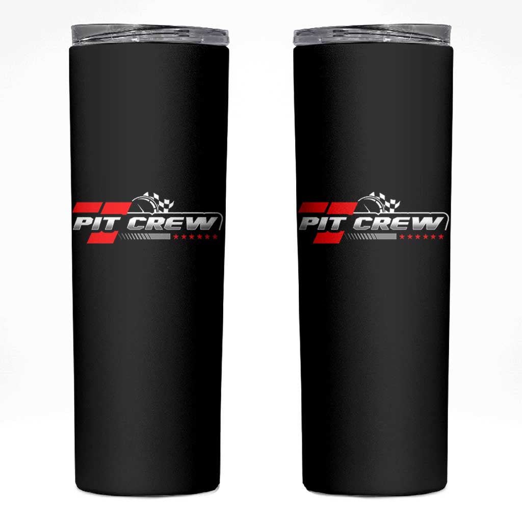 Pit Crew Skinny Tumbler Family Racing Birthday Race Car - Wonder Print Shop