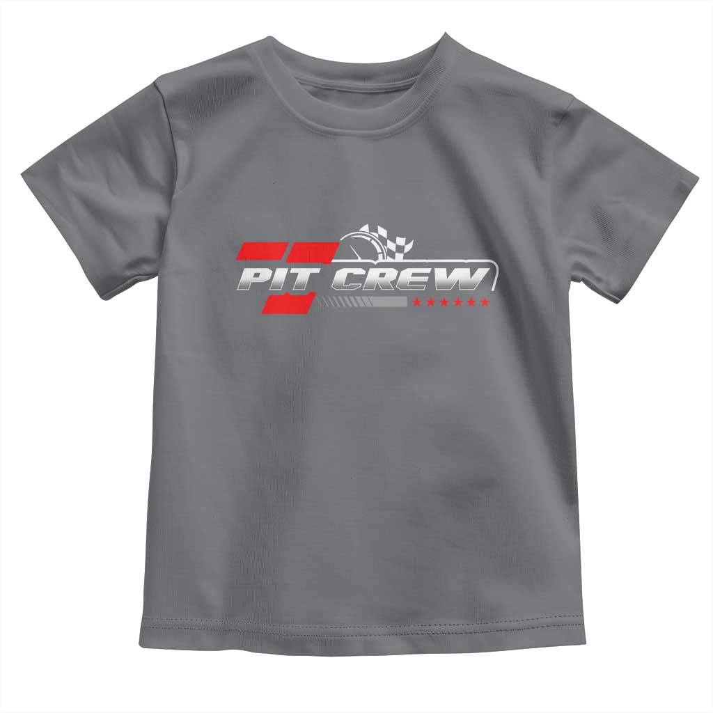 Pit Crew Toddler T Shirt Family Racing Birthday Race Car - Wonder Print Shop