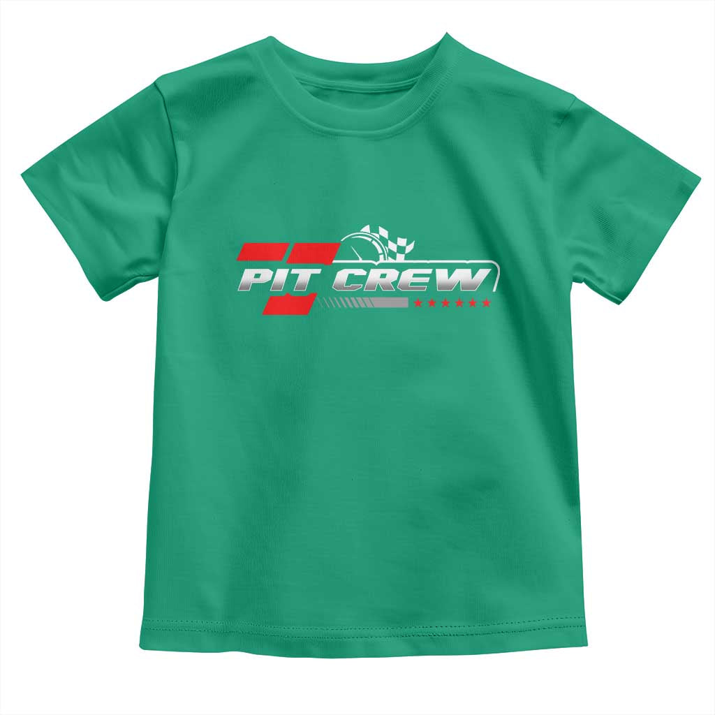 Pit Crew Toddler T Shirt Family Racing Birthday Race Car - Wonder Print Shop