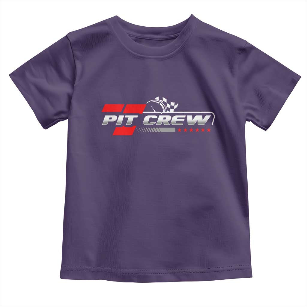 Pit Crew Toddler T Shirt Family Racing Birthday Race Car - Wonder Print Shop