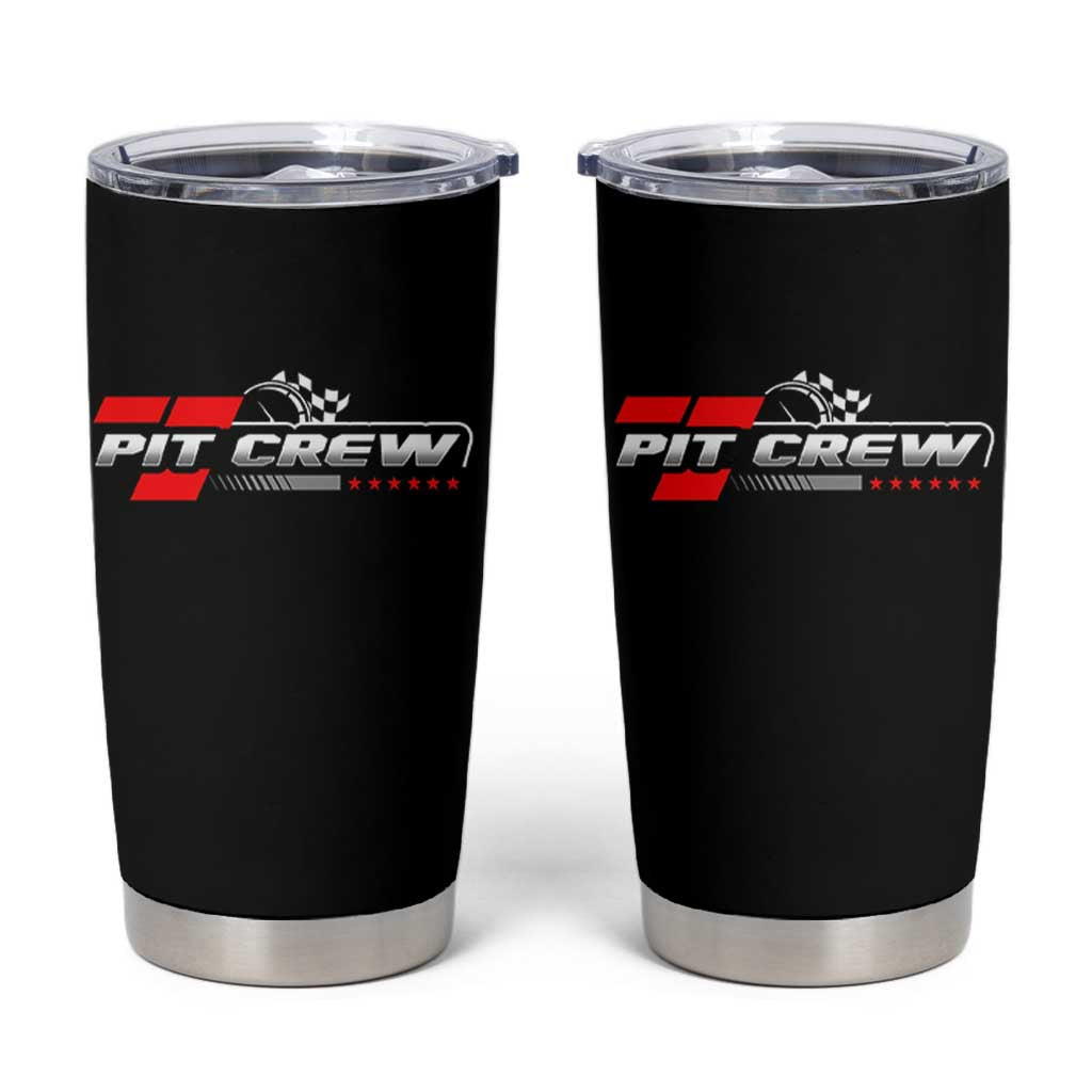 Pit Crew Tumbler Cup Family Racing Birthday Race Car - Wonder Print Shop