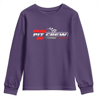 Pit Crew Youth Sweatshirt Family Racing Birthday Race Car - Wonder Print Shop