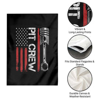 Pit Crew Garden Flag Racing Race Car American Flag - Wonder Print Shop
