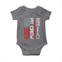 Pit Crew Baby Onesie Racing Race Car American Flag - Wonder Print Shop