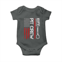 Pit Crew Baby Onesie Racing Race Car American Flag - Wonder Print Shop