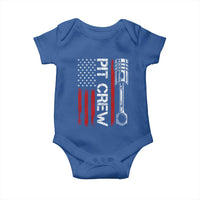 Pit Crew Baby Onesie Racing Race Car American Flag - Wonder Print Shop
