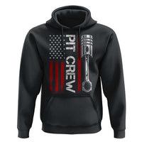 Pit Crew Hoodie Racing Race Car American Flag - Wonder Print Shop