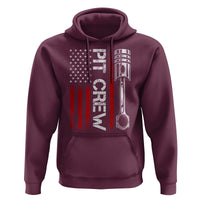 Pit Crew Hoodie Racing Race Car American Flag - Wonder Print Shop