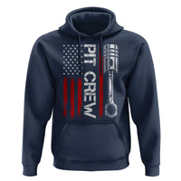 Pit Crew Hoodie Racing Race Car American Flag - Wonder Print Shop