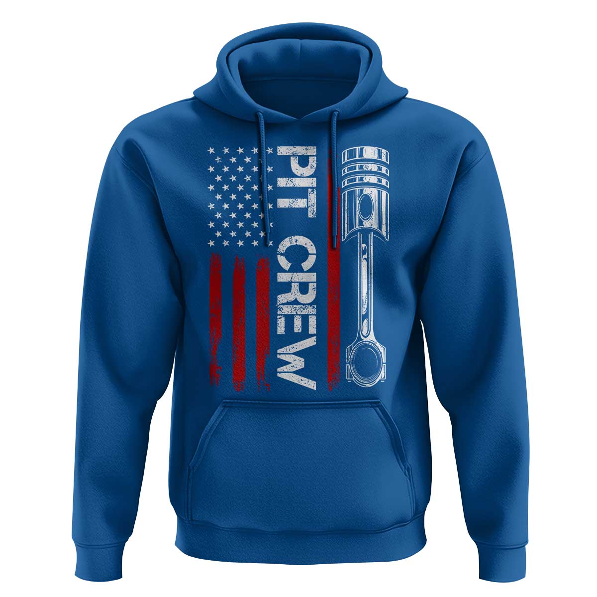 Pit Crew Hoodie Racing Race Car American Flag - Wonder Print Shop