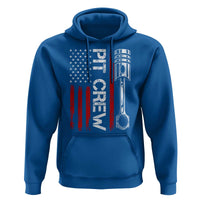 Pit Crew Hoodie Racing Race Car American Flag - Wonder Print Shop