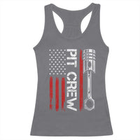 Pit Crew Racerback Tank Top Racing Race Car American Flag - Wonder Print Shop