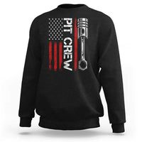 Pit Crew Sweatshirt Racing Race Car American Flag - Wonder Print Shop