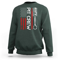 Pit Crew Sweatshirt Racing Race Car American Flag - Wonder Print Shop