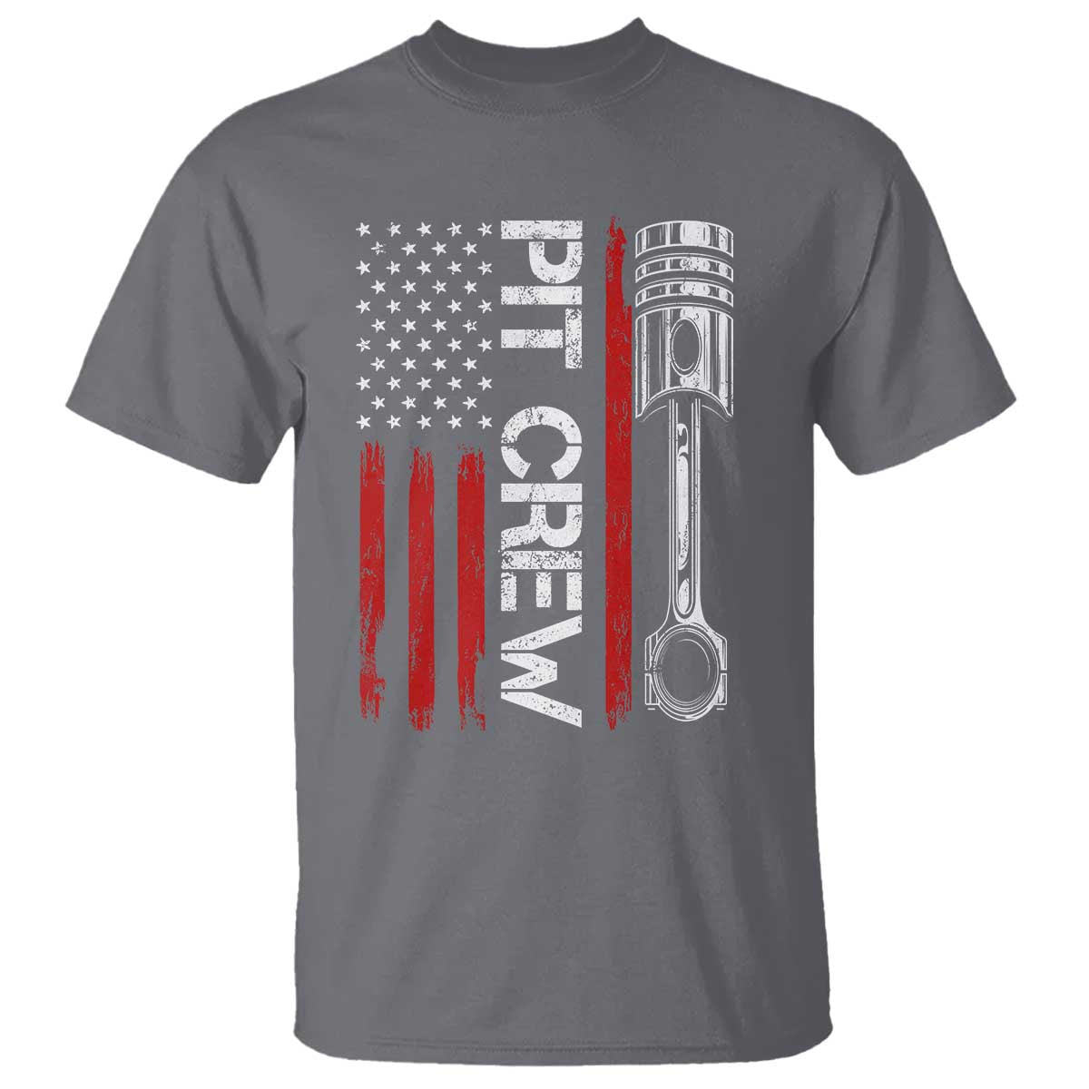 Pit Crew T Shirt Racing Race Car American Flag - Wonder Print Shop