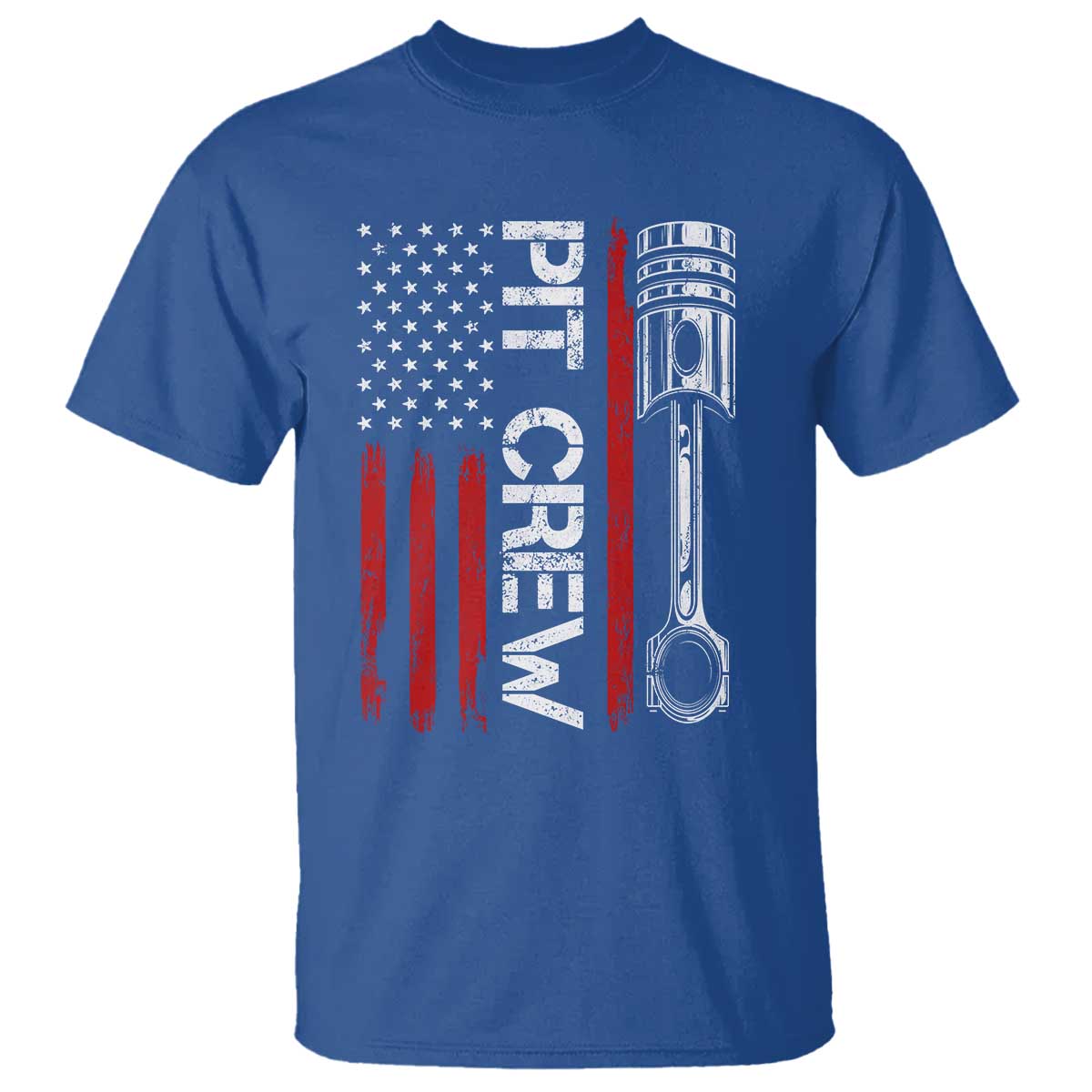 Pit Crew T Shirt Racing Race Car American Flag - Wonder Print Shop