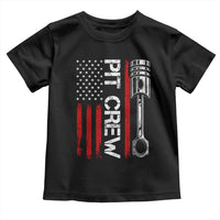 Pit Crew Toddler T Shirt Racing Race Car American Flag - Wonder Print Shop