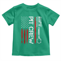 Pit Crew Toddler T Shirt Racing Race Car American Flag - Wonder Print Shop