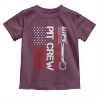Pit Crew Toddler T Shirt Racing Race Car American Flag - Wonder Print Shop