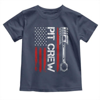 Pit Crew Toddler T Shirt Racing Race Car American Flag - Wonder Print Shop