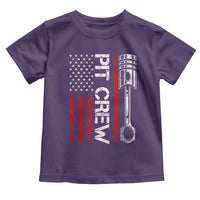 Pit Crew Toddler T Shirt Racing Race Car American Flag - Wonder Print Shop