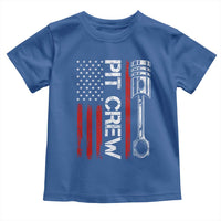 Pit Crew Toddler T Shirt Racing Race Car American Flag - Wonder Print Shop