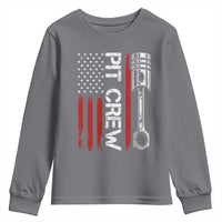 Pit Crew Youth Sweatshirt Racing Race Car American Flag - Wonder Print Shop