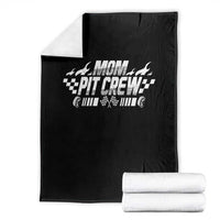 Mom Pit Crew Throw Blanket Race Car Family Racing Birthday Hosting Parties - Wonder Print Shop