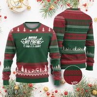 Mom Pit Crew Ugly Christmas Sweater Race Car Family Racing Birthday Hosting Parties - Wonder Print Shop