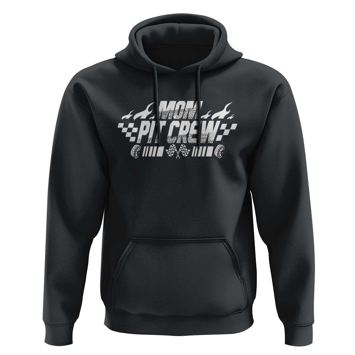 Mom Pit Crew Hoodie Race Car Family Racing Birthday Hosting Parties - Wonder Print Shop