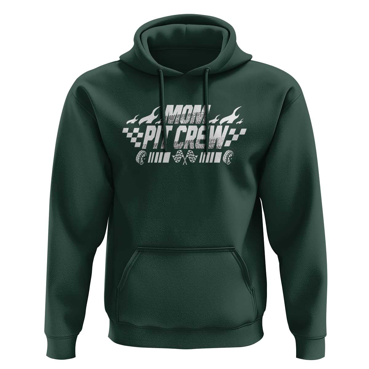Mom Pit Crew Hoodie Race Car Family Racing Birthday Hosting Parties - Wonder Print Shop